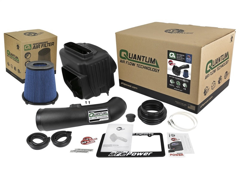 aFe Quantum Pro 5R Cold Air Intake System 17-18 GM/Chevy Duramax V6-6.6L L5P - Oiled-Cold Air Intakes-Deviate Dezigns (DV8DZ9)