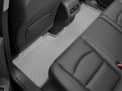 WeatherTech 2019+ Chevy Silverado 1500 Double Cab w/ 1st Row Bucket Seats Rear Floorliner - Grey-Floor Mats - Rubber-Deviate Dezigns (DV8DZ9)