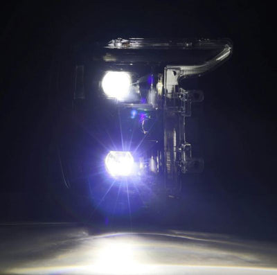 AlphaRex 21-22 Ford F150 Luxx-Series Projector Headlights Alpha-Black w/Activ Light/Seq Signal-Headlights-Deviate Dezigns (DV8DZ9)