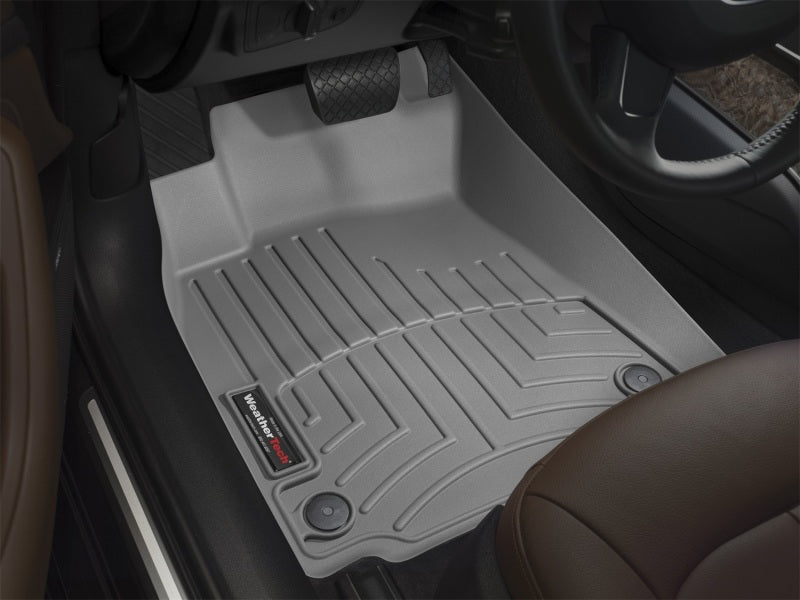 WeatherTech 04-06 Toyota Tundra Double Cab Front FloorLiner - Grey-Floor Mats - Rubber-Deviate Dezigns (DV8DZ9)