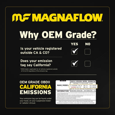 MagnaFlow 15-17 Ford F-150 XL V6 3.5L OEM Grade Direct Fit Catalytic Converter-Catalytic Converter Direct Fit-Deviate Dezigns (DV8DZ9)