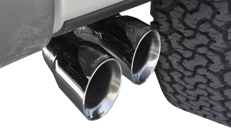 Corsa 11-13 Ford F-150 Raptor 6.2L V8 145in Wheelbase Polished Xtreme Cat-Back Exhaust-Catback-Deviate Dezigns (DV8DZ9)