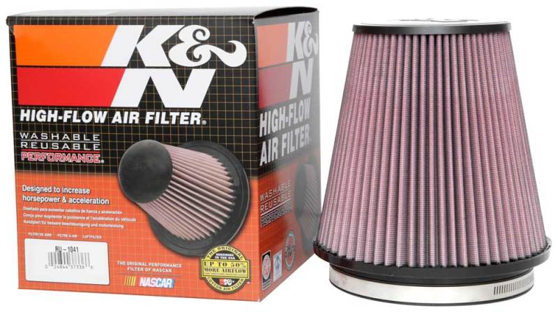 K&N Universal Clamp-On Air Filter 6in FLG / 7-1/2in B / 5in T / 7-1/2in H-Air Filters - Universal Fit-Deviate Dezigns (DV8DZ9)