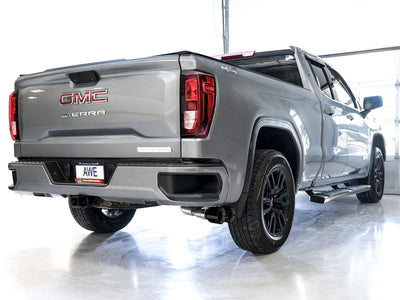 AWE Tuning 4th Gen GM 1500 5.3L 0FG Catback Dual Side Exit (Flat Bumper) - Diamond Tips-Catback-Deviate Dezigns (DV8DZ9)