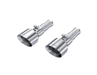 MBRP 19-24 Ram 1500 5.7L Hemi 3in Inlet 5in OD Dual Wall Angle Cut T304 SS Exhaust Tips - Pairs-Catback-Deviate Dezigns (DV8DZ9)