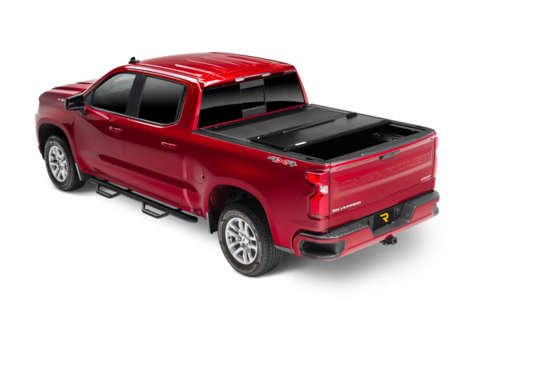 UnderCover 14-18 Chevy Silverado (19 Legacy) 6.5ft Armor Flex Bed Cover - Black Textured-Bed Covers - Folding-Deviate Dezigns (DV8DZ9)