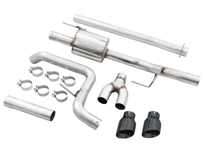 AWE 0FG 21+ Ford F150 Dual Side Exit Cat-Back Exhaust - 4.5in Diamond Black Tips-Catback-Deviate Dezigns (DV8DZ9)