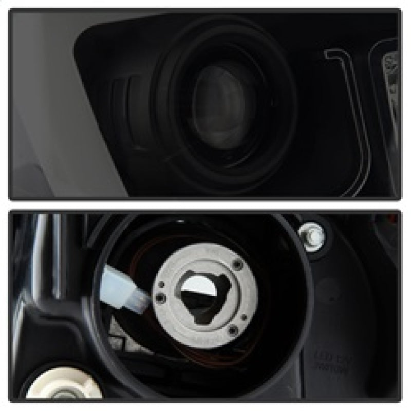 Spyder Toyota Tundra 2014-2016 Projector Headlights Light Bar DRL Black Smoke PRO-YD-TTU14-DRL-BSM-Headlights-Deviate Dezigns (DV8DZ9)