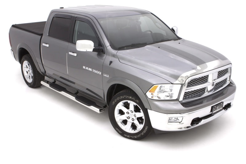 Lund 10-17 Dodge Ram 2500 Crew Cab 6in. Oval Straight SS Nerf Bars - Polished-Nerf Bars-Deviate Dezigns (DV8DZ9)