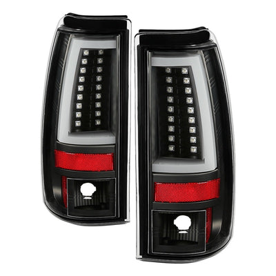 Spyder 03-06 Chevy Silverado - (Does Not Fit Stepside) LED Tail Lights - All Black ALT-YD-CS03V2-LED-Tail Lights-Deviate Dezigns (DV8DZ9)