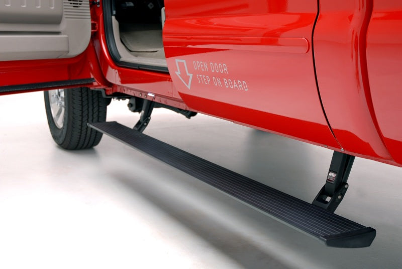 AMP Research 2004-2007 Ford F250/F350/450 All Cabs PowerStep - Black-Running Boards-Deviate Dezigns (DV8DZ9)