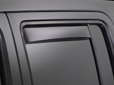 WeatherTech 14+ Chevrolet Silverado 1500 Rear Side Window Deflectors - Dark Smoke-Wind Deflectors-Deviate Dezigns (DV8DZ9)