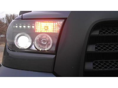 Spyder Toyota Tundra 07-133 Projector Headlights LED Halo LED Blk PRO-YD-TTU07-HL-BK-Headlights-Deviate Dezigns (DV8DZ9)