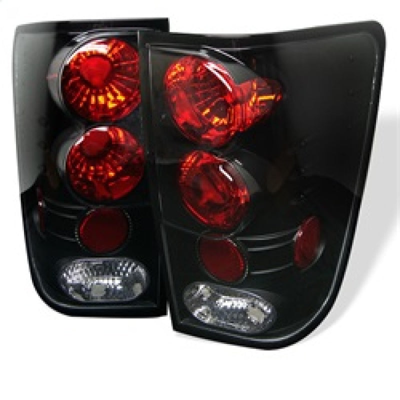 Spyder Nissan Titan 04-14 Euro Style Tail Lights Black ALT-YD-NTI04-BK-Tail Lights-Deviate Dezigns (DV8DZ9)