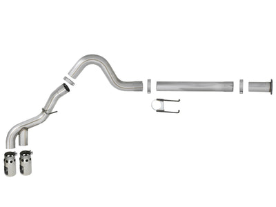 aFe Power 11-14 Ford F250/F350 6.7L Diesel Rebel XD 4in 409 SS DPF-Back Exhaust System - Pol Tips-DPF Back-Deviate Dezigns (DV8DZ9)