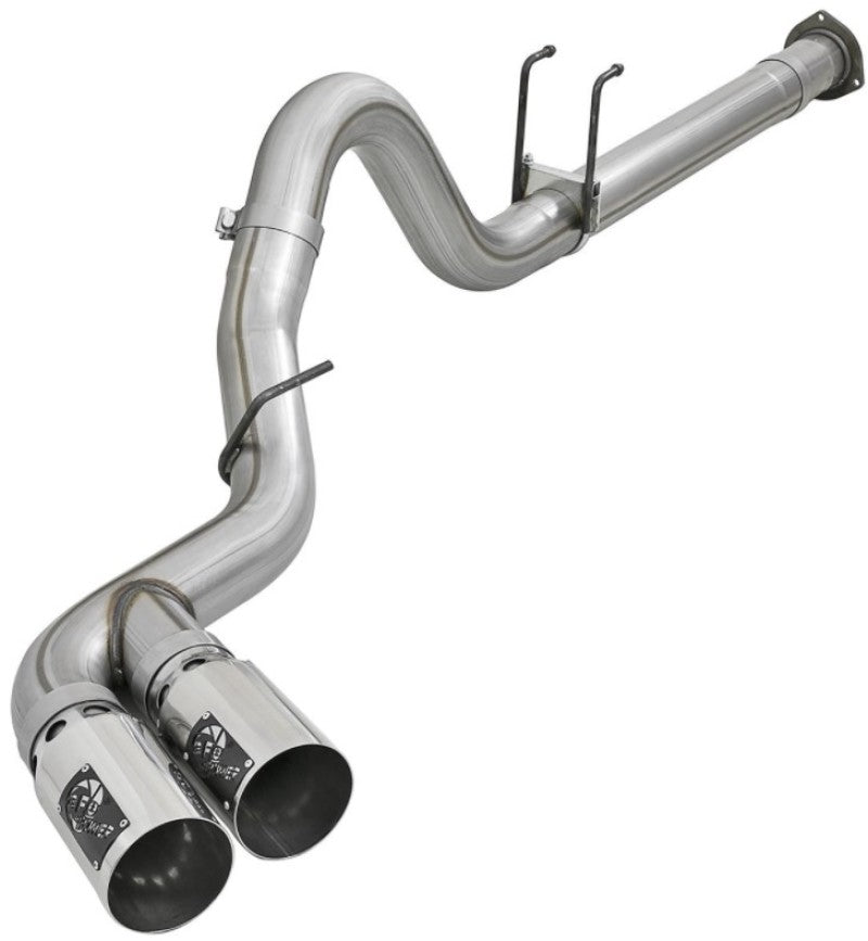 aFe Power 11-14 Ford F250/F350 6.7L Diesel Rebel XD 4in 409 SS DPF-Back Exhaust System - Pol Tips-DPF Back-Deviate Dezigns (DV8DZ9)