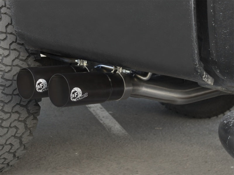 aFe Rebel Exhausts Cat-Back SS Ford F-150 04-08 V8 4.6/5.4L w/ Black Tips-Catback-Deviate Dezigns (DV8DZ9)