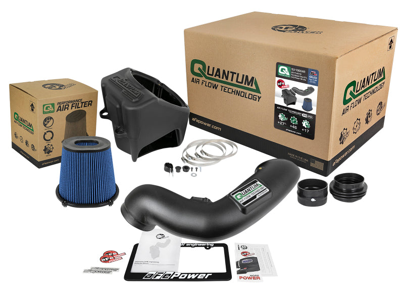 aFe Quantum Pro 5R Cold Air Intake System 17-18 Ford Powerstroke V8-6.7L - Oiled-Cold Air Intakes-Deviate Dezigns (DV8DZ9)