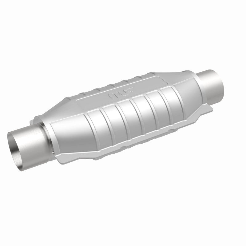 MagnaFlow Conv Univ 2.5in Inlet/Outlet Center/Center Oval 12in Body L x 6.5in W x 16in Overall L-Catalytic Converter Universal-Deviate Dezigns (DV8DZ9)