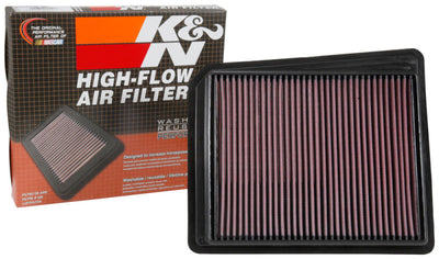 K&N 2017 Nissan Titan V8-5.6L F/I Drop In Replacement Air Filter-Air Filters - Drop In-Deviate Dezigns (DV8DZ9)