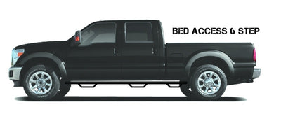 N-Fab Nerf Step 10-17 Dodge Ram 1500 Crew Cab 6.4ft Bed - Tex. Black - Bed Access - 3in-Side Steps-Deviate Dezigns (DV8DZ9)