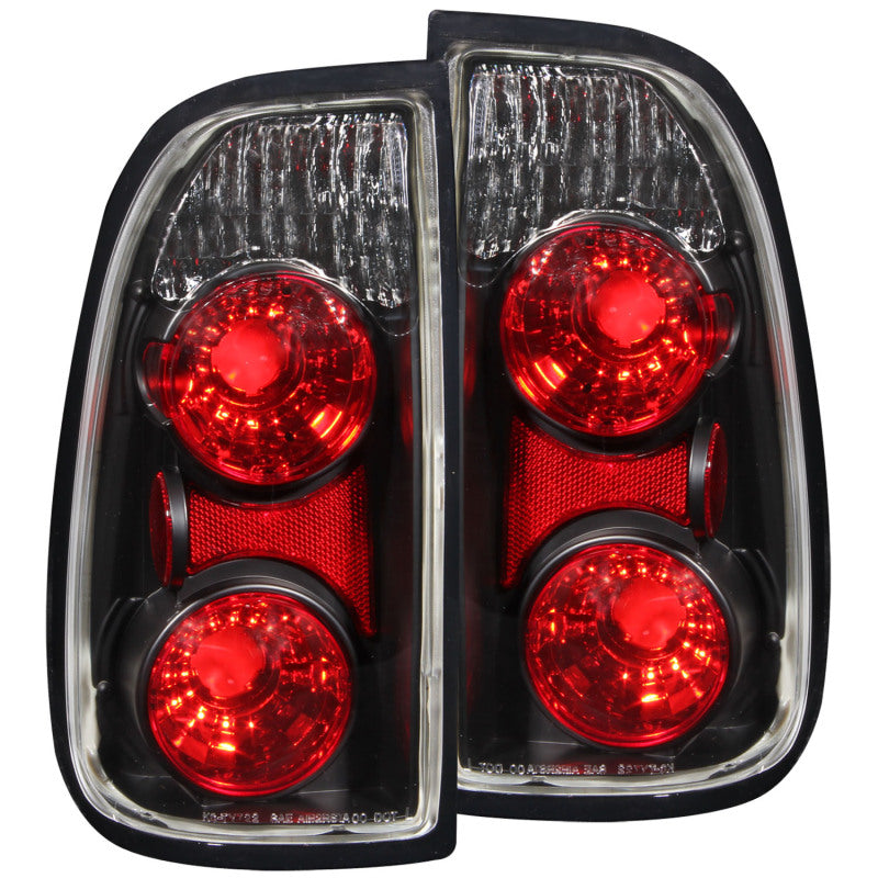 ANZO 2000-2006 Toyota Tundra Taillights Black (Regular &amp; Access Cab Models Only)-Tail Lights-Deviate Dezigns (DV8DZ9)