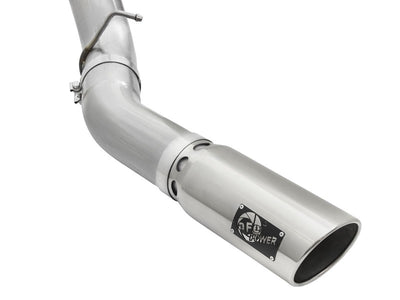 aFe Atlas Exhaust 5in DPF-Back Aluminized Steel w/ Polished Tips 16-17 GM Diesel Truck V8-6.6L (td)-DPF Back-Deviate Dezigns (DV8DZ9)