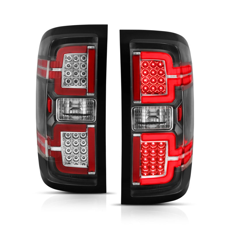 ANZO 2014-2018 Chevy Silverado 1500 LED Taillights Black-Tail Lights-Deviate Dezigns (DV8DZ9)