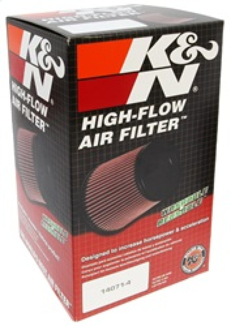 K&N Universal ChromeRound Tapered Air Filter 3in Flange ID / 6in Base OD / 4.5in Top OD / 8in Height-Air Filters - Universal Fit-Deviate Dezigns (DV8DZ9)