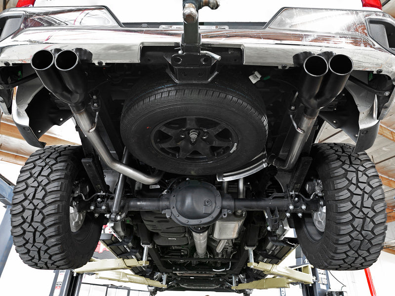 aFe Vulcan Series 3in-2-1/2in 304 SS Cat-Back 2019 GM Silverado / Sierra 1500 V8-5.3L w/ Black Tips-Catback-Deviate Dezigns (DV8DZ9)