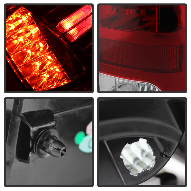 Spyder Dodge Ram 1500 13-14 13-14 LED Tail Lights LED Model only - Red Clear ALT-YD-DRAM13-LED-RC-Tail Lights-Deviate Dezigns (DV8DZ9)