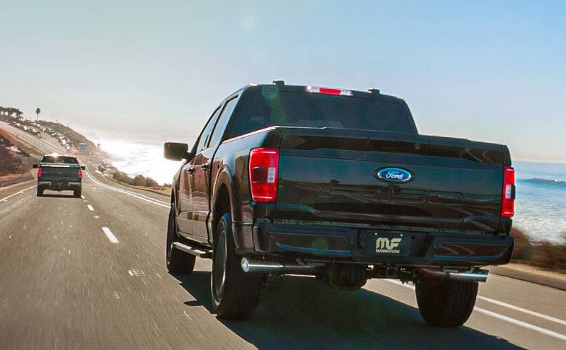 Magnaflow 14 Chevy Silverado V8 5.3L CC/EC Cab Single P/S Rear Exit Stainless Cat Back Perf Exhaust-Catback-Deviate Dezigns (DV8DZ9)