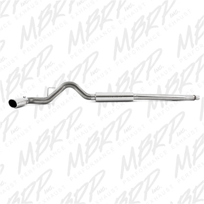 MBRP 11-13 Ford F-250/350/450 6.2L V8 Gas 4in Cat Back Single Side T409 Exhaust System-Catback-Deviate Dezigns (DV8DZ9)