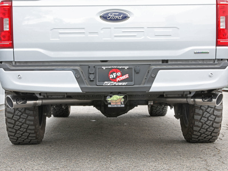 aFe Gemini XV 3in 304 SS Cat-Back Exhaust 2021 Ford F-150 V6 2.7L/3.5L (tt)/V8 5.0L w/ Polished Tips-Catback-Deviate Dezigns (DV8DZ9)