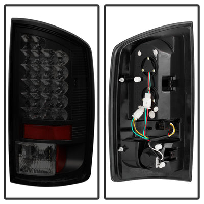 Spyder Dodge Ram 02-06 1500/Ram 2500/3500 03-06 LED Tail Light Black Smoke ALT-YD-DRAM02-LED-BSM-Tail Lights-Deviate Dezigns (DV8DZ9)