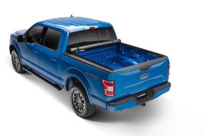 Lund 04-18 Ford F-150 (8ft. Bed) Genesis Roll Up Tonneau Cover - Black-Tonneau Covers - Roll Up-Deviate Dezigns (DV8DZ9)