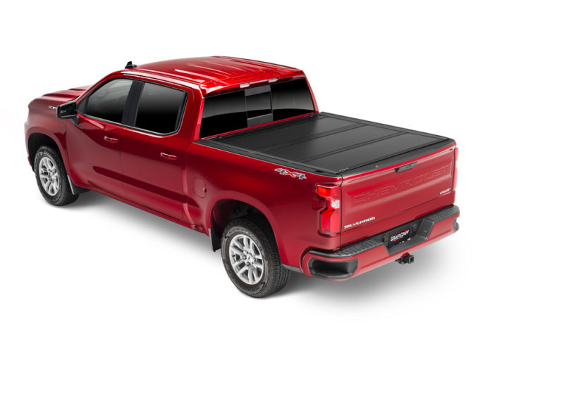 UnderCover 14-18 Chevy Silverado 1500 (19 Legacy) 6.5ft Ultra Flex Bed Cover - Black Textured-Bed Covers - Folding-Deviate Dezigns (DV8DZ9)
