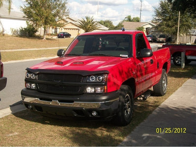 Spyder Chevy Silverado 1500 03-06 Projector LED Halo LED Amber Reflctr Blk PRO-YD-CS03-AM-BK-Headlights-Deviate Dezigns (DV8DZ9)