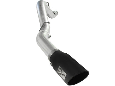 aFe Atlas Exhaust 5in DPF-Back Al Steel 11-13 GM Diesel Trucks V8-6.6L (td) LML (Blk Tip)-DPF Back-Deviate Dezigns (DV8DZ9)