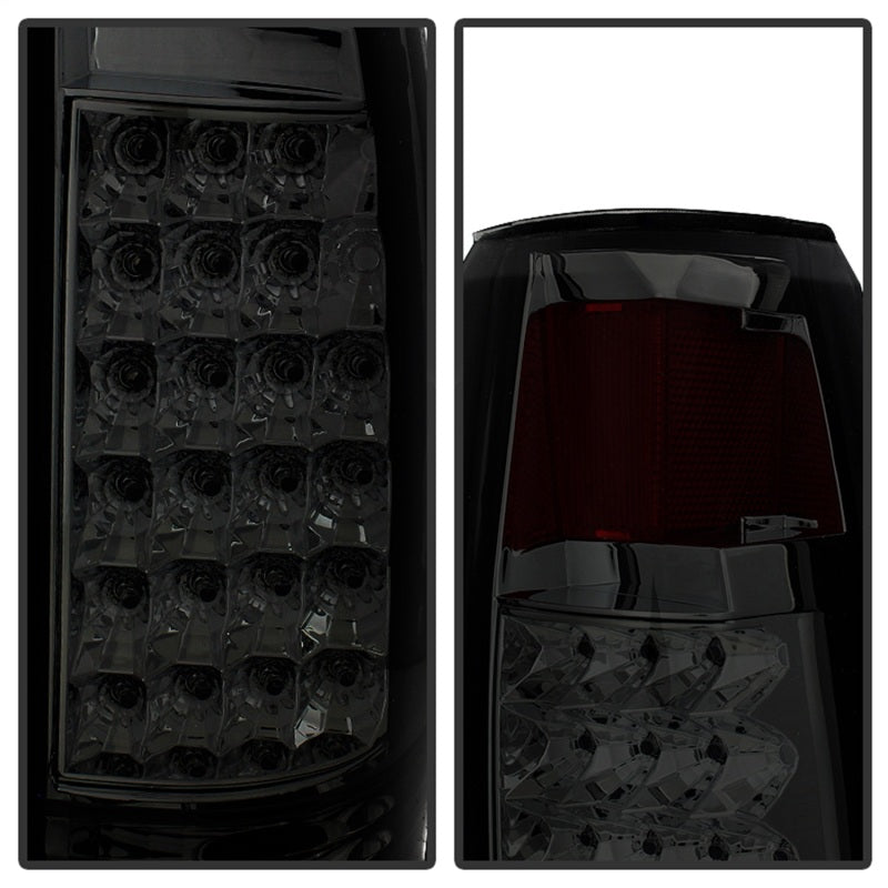 Xtune Yukon Denali 99-00 LED Tail Lights w/ 3rd LED Brake Light Smoked ALT-JH-CCK88-LED-SET-SM-Tail Lights-Deviate Dezigns (DV8DZ9)