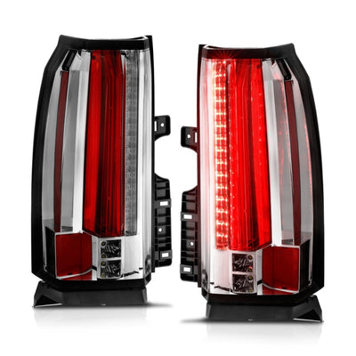 ANZO 2015-2017 Chevrolet Suburban/Tahoe LED Taillights Chrome-Tail Lights-Deviate Dezigns (DV8DZ9)