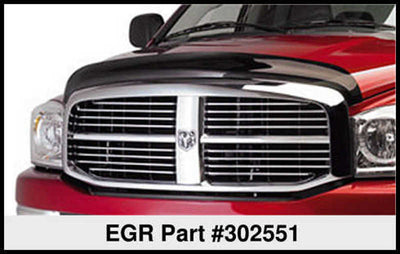 EGR 06+ Dodge F/S Pickup Superguard Hood Shield (302551)-Hood Deflectors-Deviate Dezigns (DV8DZ9)