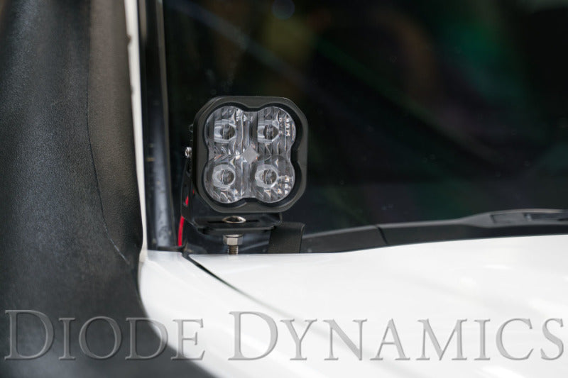 Diode Dynamics 16-21 Toyota Tacoma Stage Series 2in LED Ditch Light Kit - Yellow Pro Combo-Light Accessories and Wiring-Deviate Dezigns (DV8DZ9)