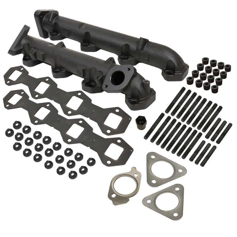 BD Diesel Exhaust Manifold Kit - Ford 2011-2014 F250/F350/F450/F550 6.7L PowerStroke-Headers & Manifolds-Deviate Dezigns (DV8DZ9)