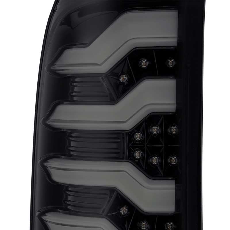AlphaRex 14-18 GMC Sierra 1500 PRO-Series LED Tail Lights Jet Black-Tail Lights-Deviate Dezigns (DV8DZ9)