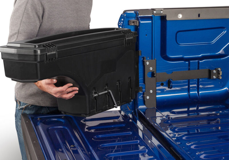 UnderCover 99-14 Ford F-150 Drivers Side Swing Case - Black Smooth-Truck Boxes & Storage-Deviate Dezigns (DV8DZ9)
