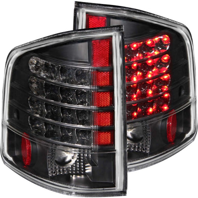 ANZO 1995-2005 Chevrolet S-10 LED Taillights Black-Tail Lights-Deviate Dezigns (DV8DZ9)