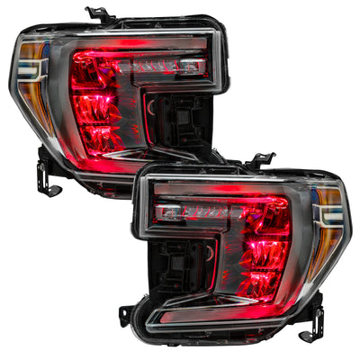 Oracle 19-21 Silverado/Sierra 1500 RGB Demon Eye Headlight Kit - w/o Controller SEE WARRANTY-Headlights-Deviate Dezigns (DV8DZ9)