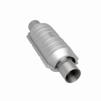 MagnaFlow Catalytic Converter 2 in Inlet 2 in Outlet 11 in Length SS-Catalytic Converter Universal-Deviate Dezigns (DV8DZ9)