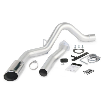 Banks Power 07-10 Chevy 6.6L LMM ECSB-CCLB Monster Exhaust System - SS Single Exhaust w/ Chrome Tip-Catback-Deviate Dezigns (DV8DZ9)